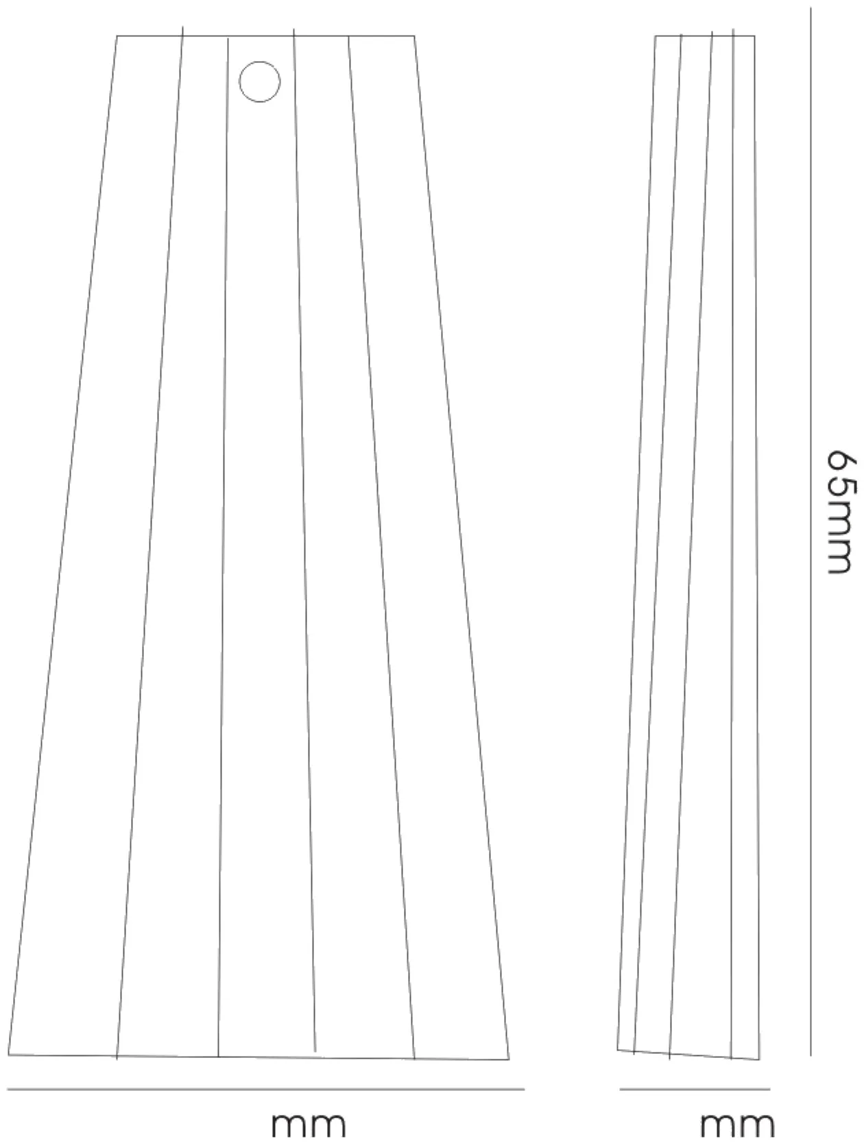 Crystal Wing Without Ring 65mm C70010  Diyas Crystal Droplet